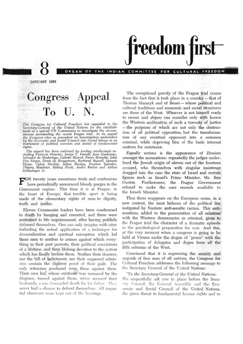 First page of Freedom First