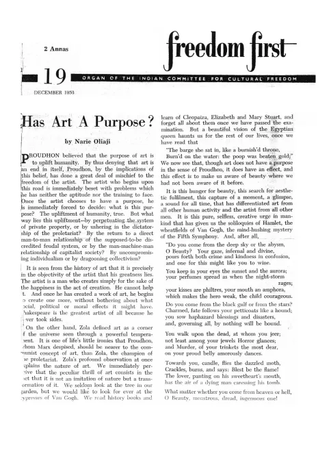 First page of Freedom First