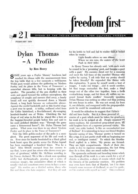 First page of Freedom First