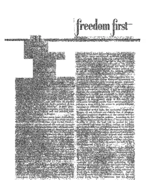 First page of Freedom First