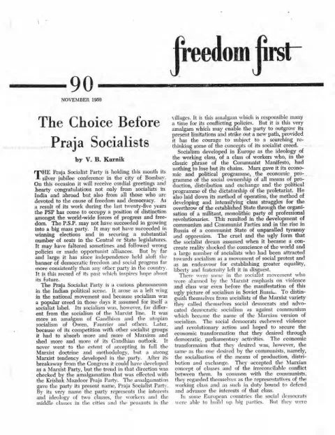 First page of Freedom First
