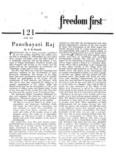 First page of Freedom First