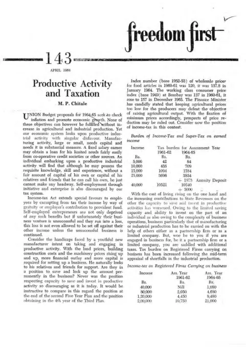 First page of Freedom First