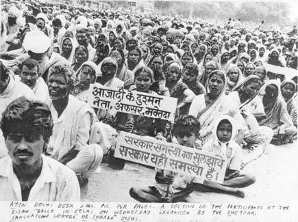 Representative image depicting a farmers' movement.